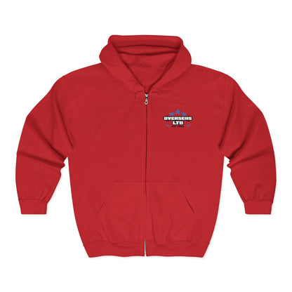 Overseas zip-up hoodie