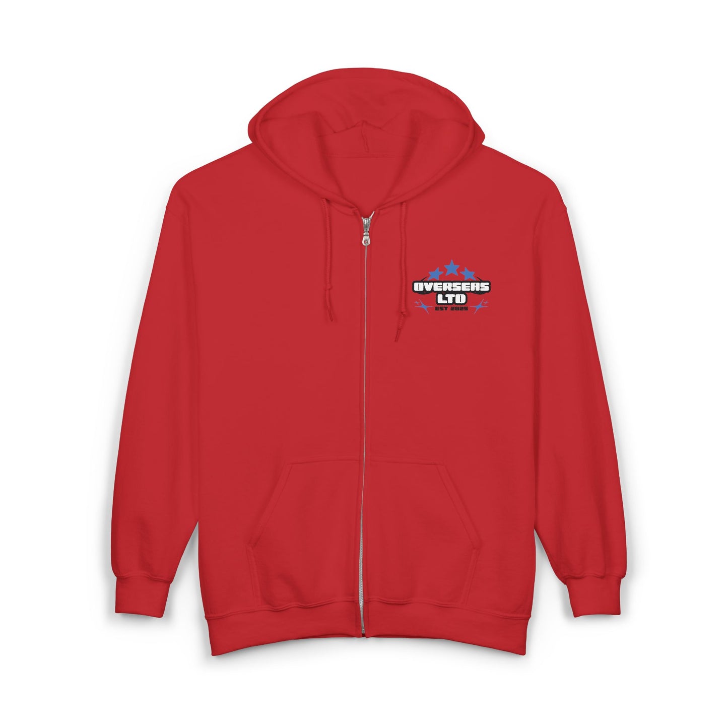 Overseas zip-up hoodie