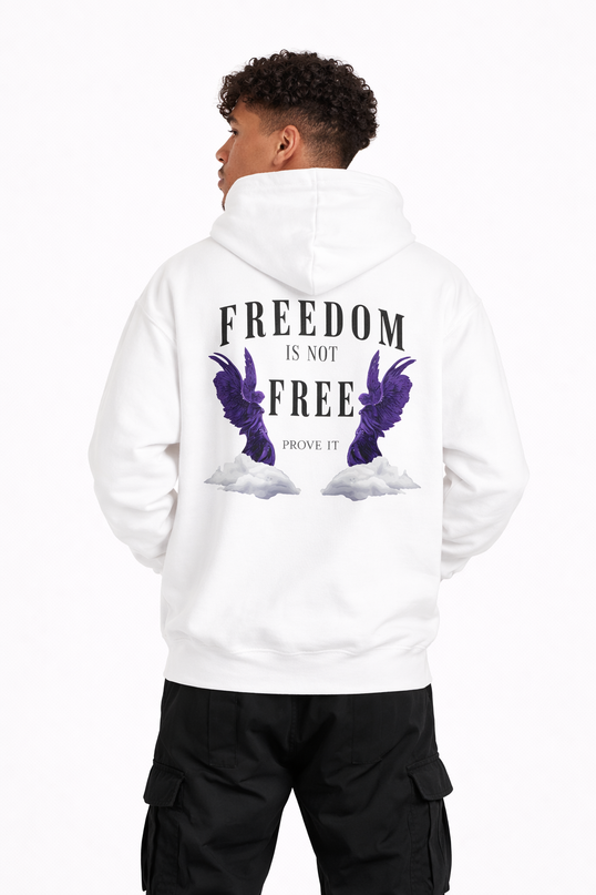 Overseas White Freedom Hoodie