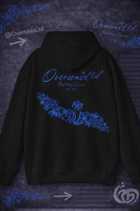 Overseas floral hoodie
