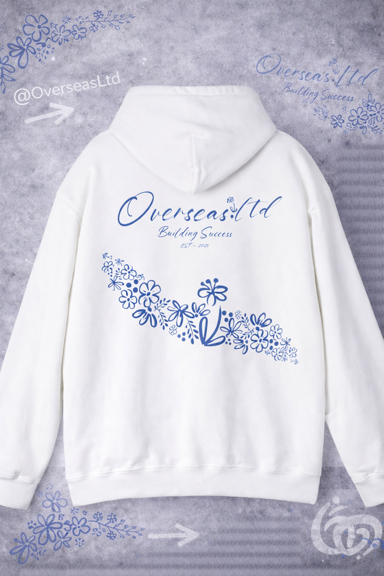 Overseas floral hoodie