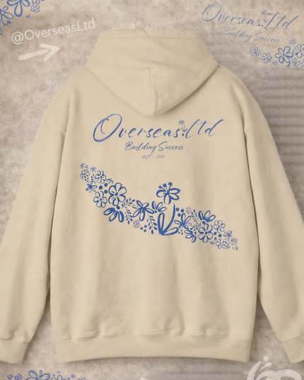 Overseas floral hoodie