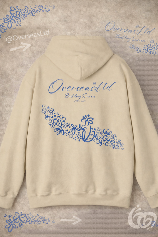 Overseas floral hoodie