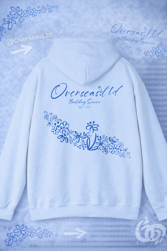 Overseas floral hoodie