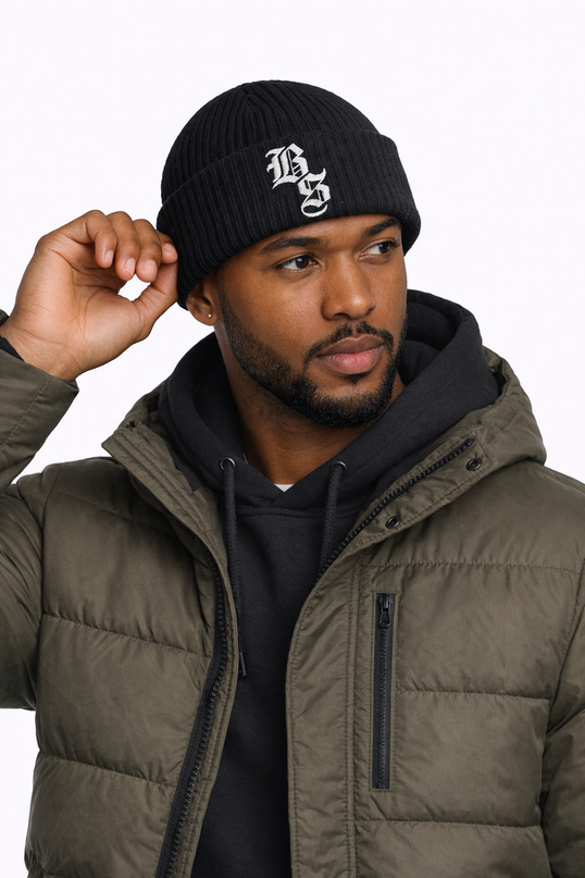 Black Cuff Beanie